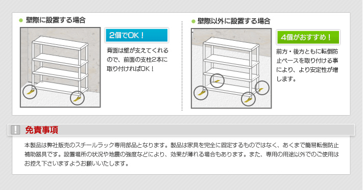 耐震性ラック　補強