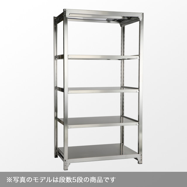 ステンレスラック 耐荷重200kg/段 SUS430 高さ2100×横幅1800×奥行600×12段(枚) 単体形式